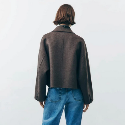 Veste courte en tricot pour dames | Manches longues