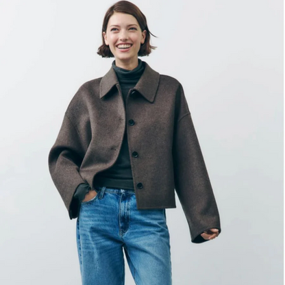 Veste courte en tricot pour dames | Manches longues