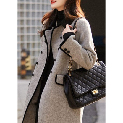 Long trench-coat d'hiver pour femmes | Manches longues