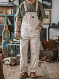 Salopette unisexe en toile d'inspiration vintage