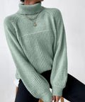 Blaire – Pull chaud en tricot à col roulé pour femmes
