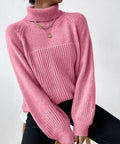 Blaire – Pull chaud en tricot à col roulé pour femmes