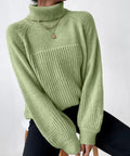 Blaire – Pull chaud en tricot à col roulé pour femmes
