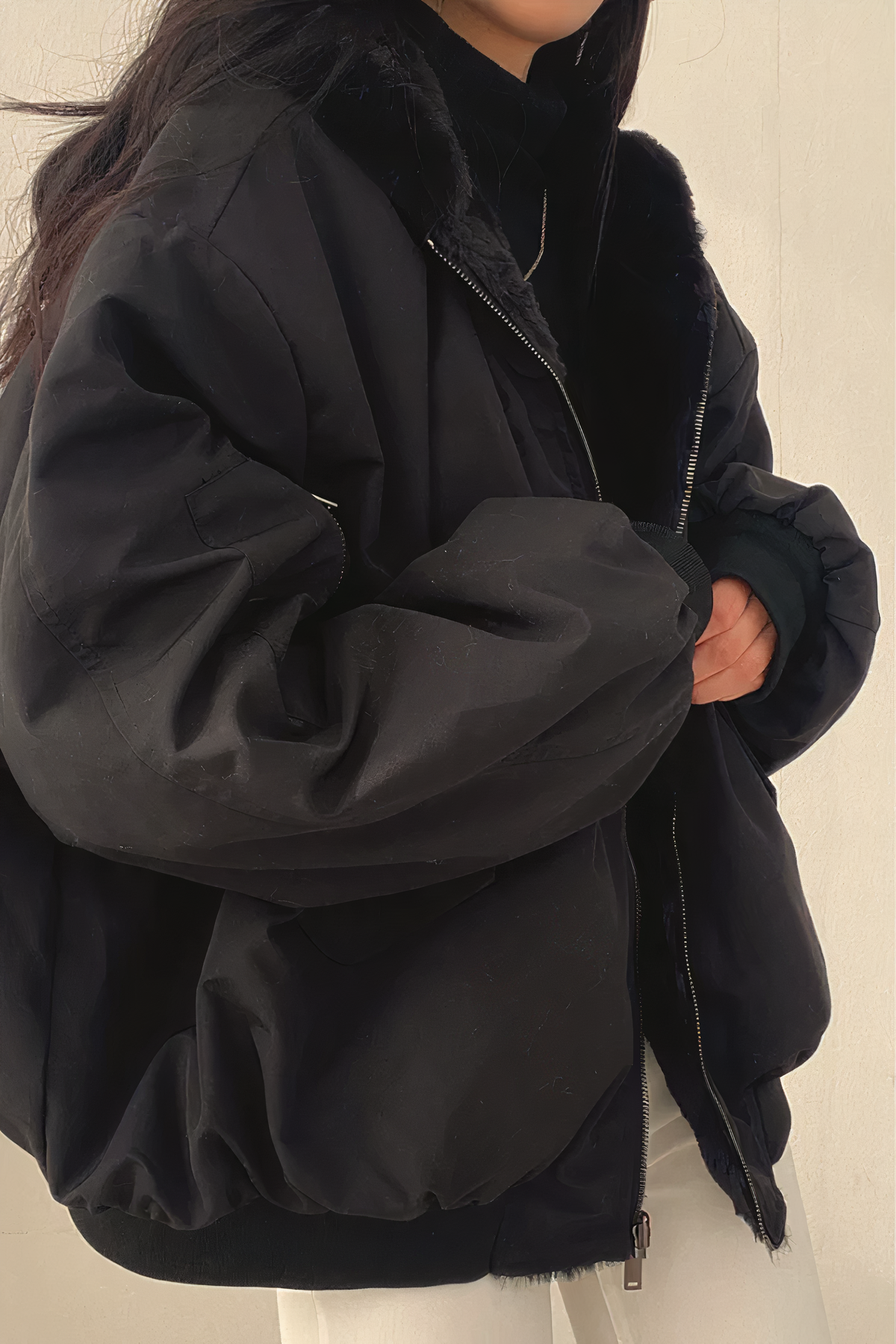 Vesper - Manteau d'hiver avec capuche en cachemire