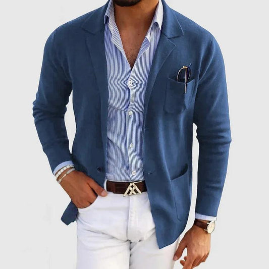 Veste pour homme avec poches et col à revers